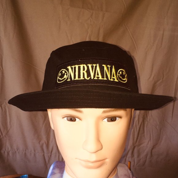 Accessories | Nirvana Black Bucket Hat 